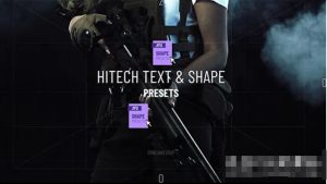 AE预设-15组高科技故障边框文字标题动画设计ffx预设Hitech Text + Frame Presets-cg男孩