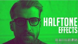 24种复古半色调风格照片视频调色AE预设Halftone Effects-cg男孩