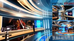 AE模板-E3D插件制作虚拟电视台新闻演播室场景设计频道包装Virtual Studio 05-cg男孩