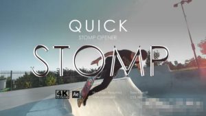 AE模板-时尚节奏感品牌广告视频标题重踏快闪片头模板Quick Stomp Opener-cg男孩