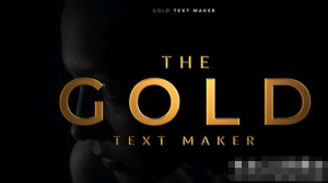 适合电影标题或婚礼仪式金色文字动画AE预设Gold Text Maker-cg男孩