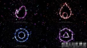 AE模板-Particular插件仿苹果发布会粒子汇聚LOGO变换动画Particle Logo Reveal-cg男孩