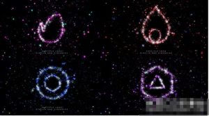 AE模板-Particular插件仿苹果发布会粒子汇聚LOGO变换动画Particle Logo Reveal-cg男孩