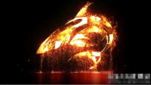 AE模板- Particular插件制作优雅光泽火花粒子logo标志演绎开场特效Burning Particles Logo Opener-cg男孩