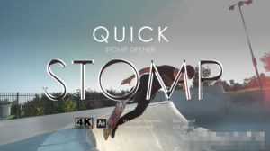 AE模板-时尚节奏感品牌广告视频标题重踏快闪片头模板Quick Stomp Opener-cg男孩
