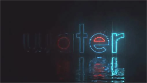 AE模板-霓虹灯轮廓标志Logo水波反射演绎朋克电影风格模板Water and Neon Logo-cg男孩