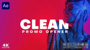 AE模板-4K活力动感重踏节奏时装秀电视广告快闪片头模板Clean Promo Opener-cg男孩