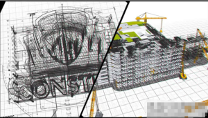 AE模板-建筑设计蓝图绘制样式线描标志LOGO开场动画模板Construction Logo-cg男孩