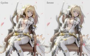 卡通二次元小女孩角色模型性感blender-cg男孩