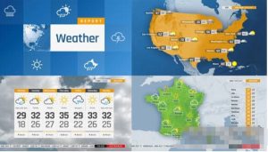 AE模板-整套世界地图天气预报新闻栏目包装展示The Complete World Weather Forecast ToolKit-cg男孩