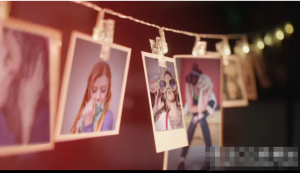 AE模板-硬纸板悬挂家庭或婚礼周年纪念照片演示宝丽来幻灯片模板Picture Frames Slideshow-cg男孩