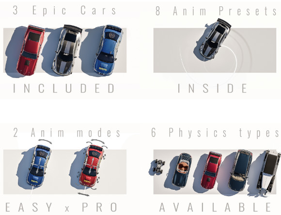 blender快速汽车绑定插件Launch Control v1.5.1  // Auto Car Rig 版本 更新1.7.0-cg男孩