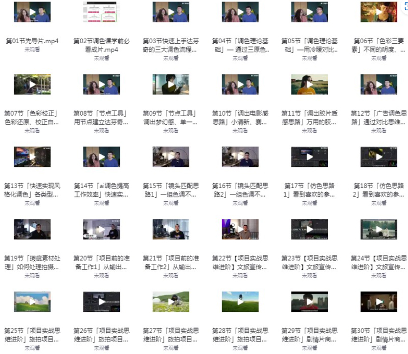 图片[2]-《剪辑实战进阶 创作思维课》《达芬奇调色思维》学剪辑 强烈推荐此教程[mp4]-cg男孩