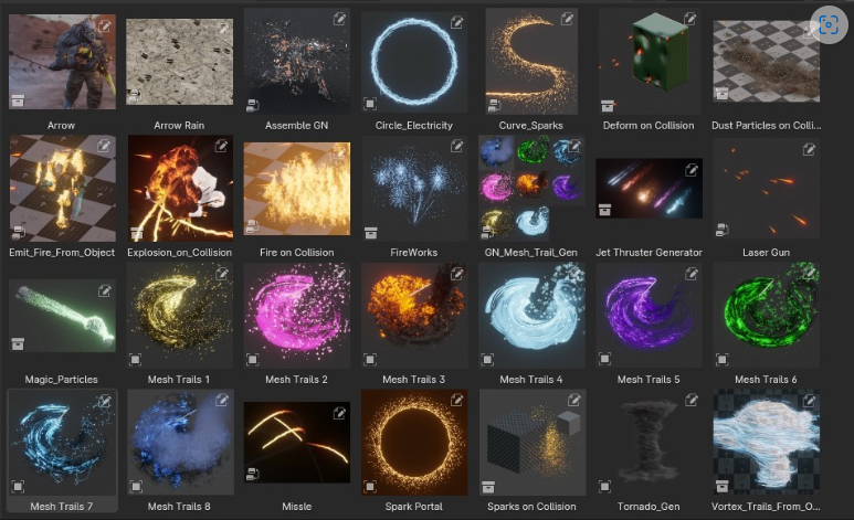 Blend Fx -特效预设资产包 Visual Effects Toolkit-cg男孩
