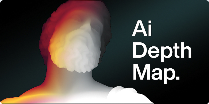 真实深度！True Depth 真实深度2D图像转换为3D模型AI置换 插件-cg男孩